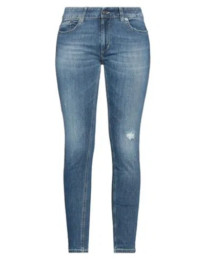 Dondup Woman Jeans Blue Size 24 Cotton, Elastomultiester, Elastane