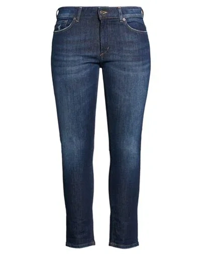 Dondup Woman Jeans Blue Size 25 Cotton, Elastane
