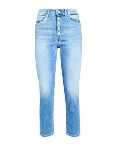 Dondup Woman Jeans Blue Size 25 Cotton, Elastomultiester, Elastane