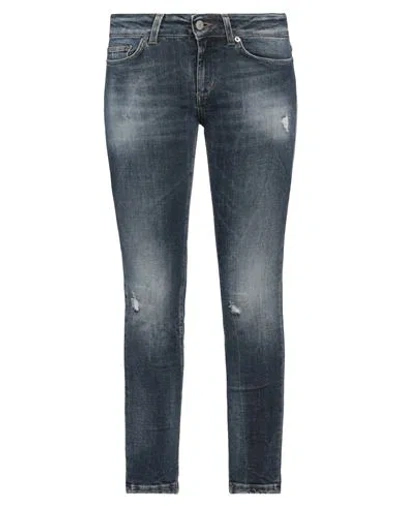 Dondup Woman Jeans Blue Size 25 Organic Cotton, Recycled Elastane