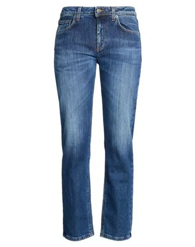 Dondup Woman Jeans Blue Size 26 Cotton, Elastane