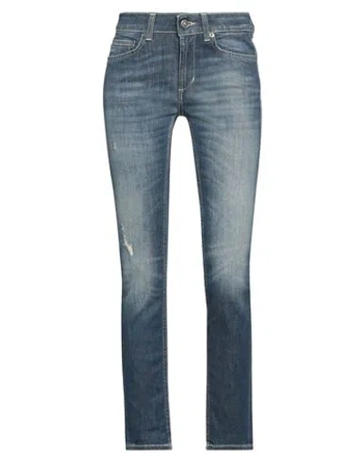 Dondup Woman Jeans Blue Size 26 Cotton, Elastane