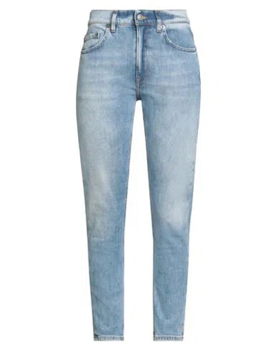 Dondup Woman Jeans Blue Size 26 Cotton, Elastomultiester