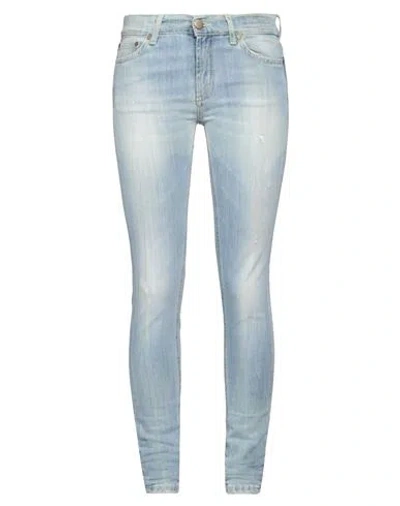 Dondup Woman Jeans Blue Size 27 Cotton, Elastomultiester