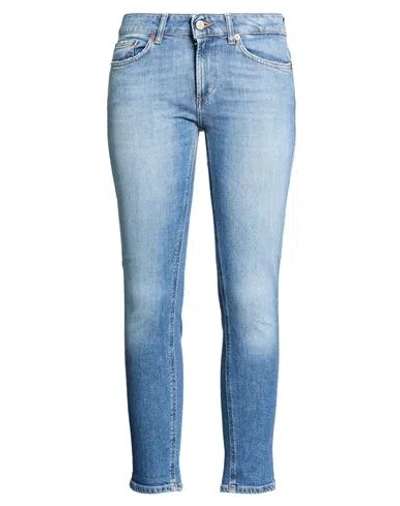 Dondup Woman Jeans Blue Size 27 Organic Cotton, Elastane