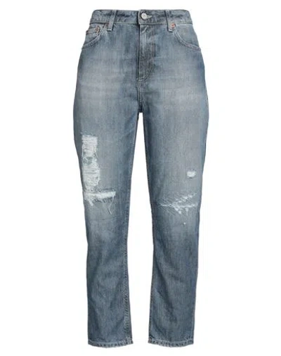 Dondup Woman Jeans Blue Size 28 Cotton