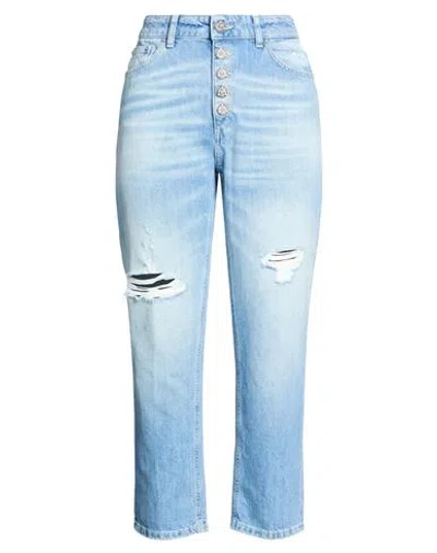 Dondup Woman Jeans Blue Size 28 Cotton