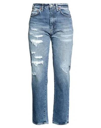 Dondup Woman Jeans Blue Size 28 Cotton In Multi