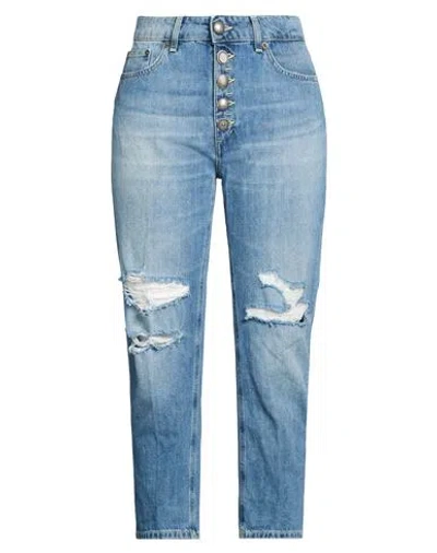 Dondup Woman Jeans Blue Size 28 Cotton