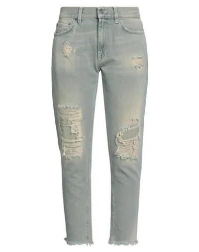 Dondup Woman Denim Pants Blue Size 28 Cotton