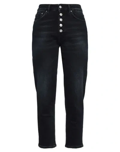 Dondup Woman Jeans Black Size 29 Cotton, Elastane