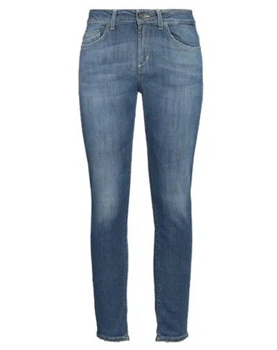 Dondup Woman Jeans Blue Size 31 Cotton, Elastomultiester, Elastane