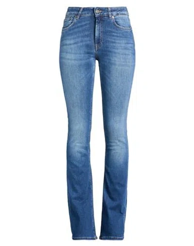 Dondup Woman Jeans Blue Size 28 Cotton, Elastomultiester, Lyocell