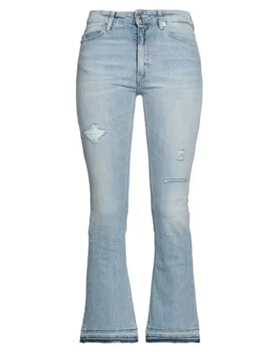Dondup Woman Jeans Blue Size 28 Organic Cotton, Elastane