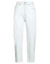 Dondup Woman Jeans Blue Size 29 Cotton In White