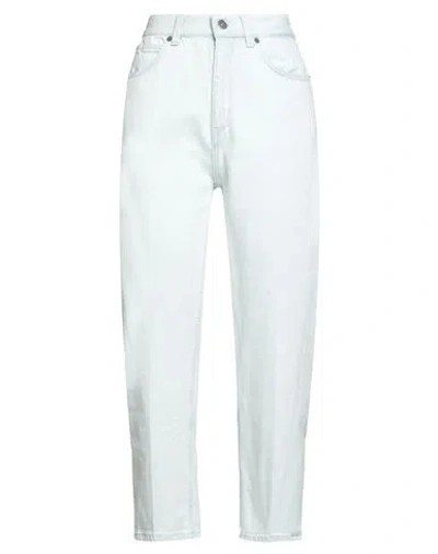 Dondup Woman Jeans Blue Size 29 Cotton In White