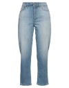 Dondup Woman Jeans Blue Size 29 Cotton, Elastomultiester In Blue