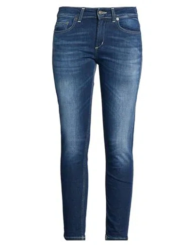 Dondup Woman Jeans Blue Size 29 Cotton, Elastomultiester, Elastane
