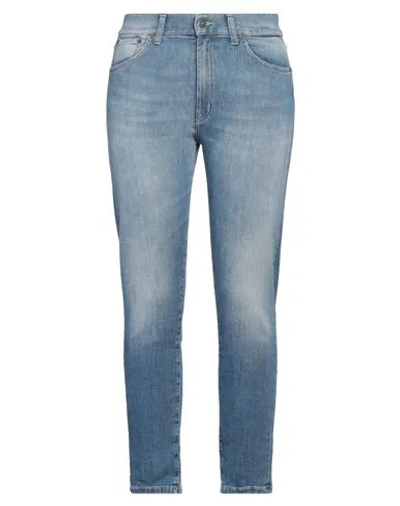 Dondup Woman Jeans Blue Size 29 Cotton, Elastomultiester, Elastane