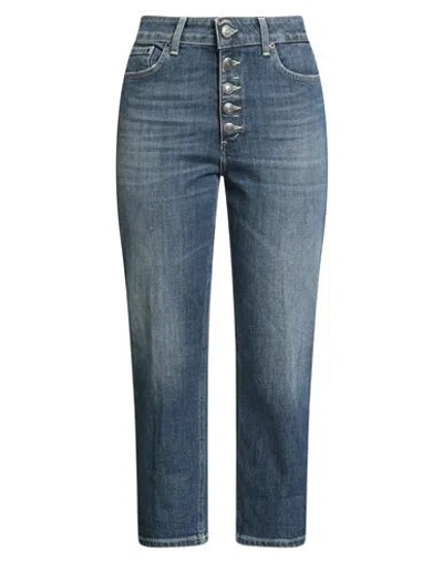 Dondup Woman Jeans Blue Size 30 Cotton, Elastane