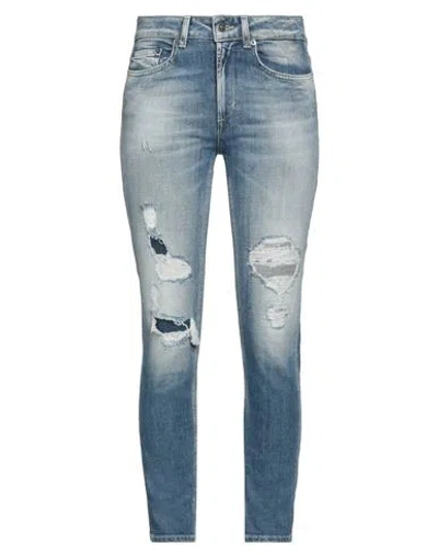 Dondup Woman Jeans Blue Size 30 Cotton, Elastane