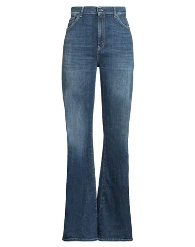 Dondup Woman Jeans Blue Size 30 Cotton, Elastomultiester, Elastane