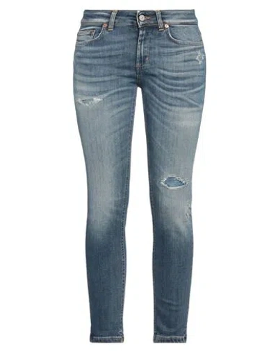 Dondup Woman Jeans Blue Size 30 Cotton, Lyocell, Elastomultiester, Elastane
