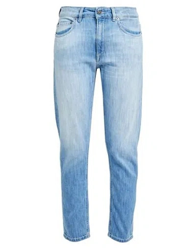 Dondup Woman Jeans Blue Size 31 Cotton, Elastomultiester