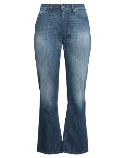 Dondup Woman Jeans Blue Size 31 Cotton, Elastomultiester