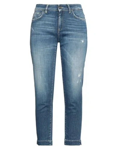 Dondup Woman Jeans Blue Size 31 Cotton, Elastomultiester, Elastane