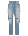 Dondup Woman Jeans Blue Size 31 Cotton, Linen In Blue
