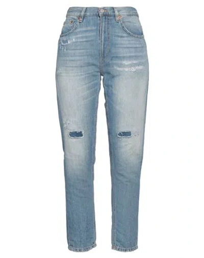 Dondup Woman Jeans Blue Size 31 Cotton, Linen