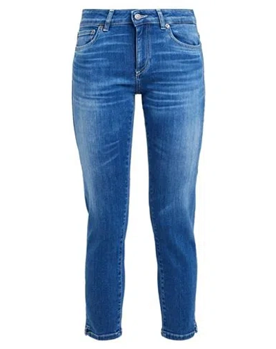 Dondup Woman Jeans Blue Size 31 Cotton, Lyocell, Elastomultiester, Elastane