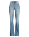 Dondup Woman Jeans Blue Size 31 Cotton, Recycled Cotton In Blue
