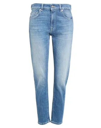 Dondup Woman Jeans Blue Size 31 Organic Cotton, Recycled Elastane