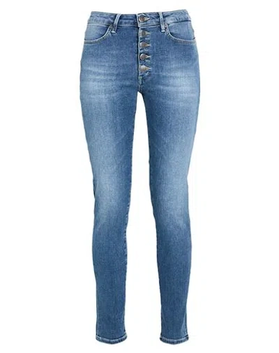 Dondup Woman Jeans Blue Size 31 Organic Cotton, Recycled Elastane