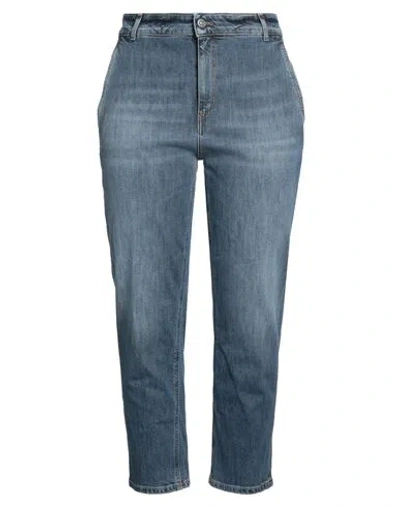 Dondup Woman Jeans Blue Size 32 Cotton, Elastane
