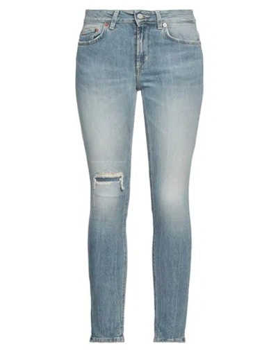 Dondup Woman Jeans Blue Size 31 Cotton, Elastane