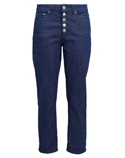 Dondup Woman Jeans Blue Size 32 Cotton, Elastomultiester, Elastane