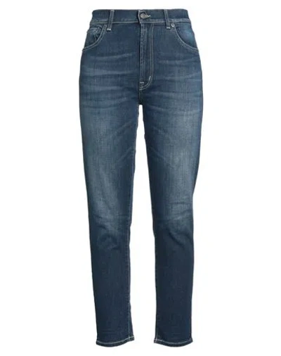 Dondup Woman Jeans Blue Size 32 Cotton, Elastomultiester, Elastane