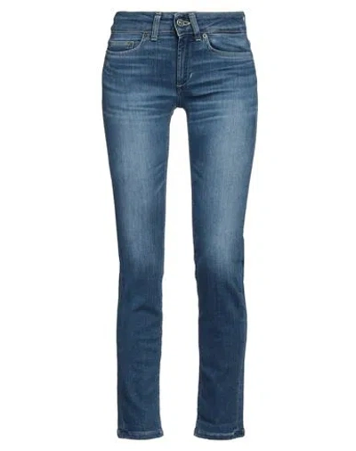 Dondup Woman Jeans Blue Size 32 Cotton, Lyocell, Elastomultiester, Elastane