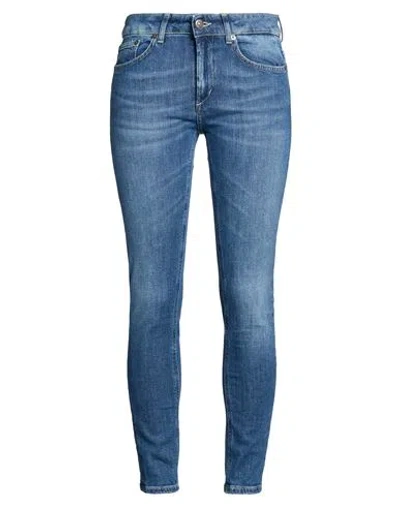 Dondup Woman Jeans Blue Size 32 Cotton, Recycled Cotton, Elastane
