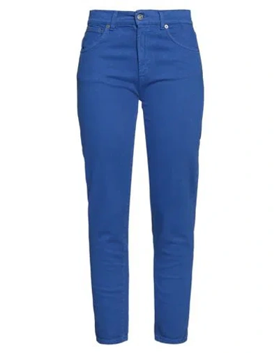 Dondup Woman Jeans Bright Blue Size 30 Cotton, Elastane