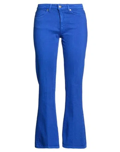 Dondup Woman Jeans Bright Blue Size 32 Cotton, Elastane