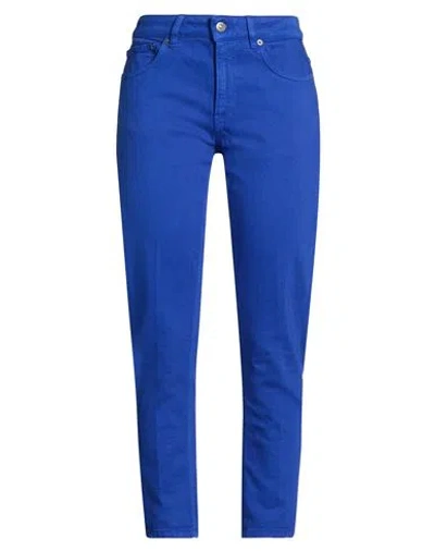 Dondup Woman Jeans Bright Blue Size 32 Cotton, Elastane