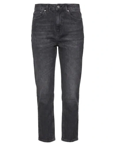 Dondup Woman Jeans Charcoal Size 29 Cotton, Elastane In Gray