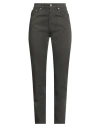 Dondup Woman Jeans Dark Green Size 26 Cotton, Elastane In Green