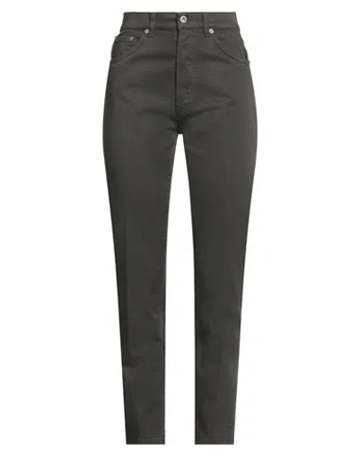 Dondup Woman Jeans Dark Green Size 26 Cotton, Elastane