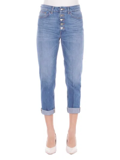 Dondup Woman Jeans Dp268bdfe286d 800 Cropped Denim Blue