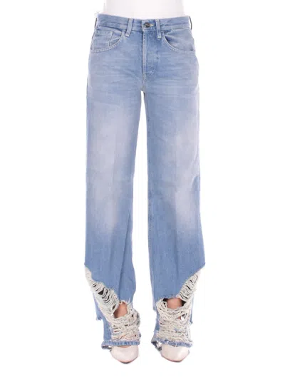 Dondup Woman Jeans Dp427df0283d 800 Jeans 5tasche Wide Leg Jacklyn Blue Denim